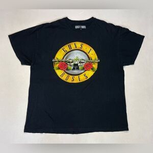 Guns N Roses Graphic T-shirt Men Large Black Short Sleeve Music